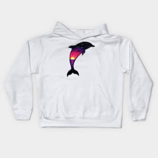 Dolphin Sunset Kids Hoodie